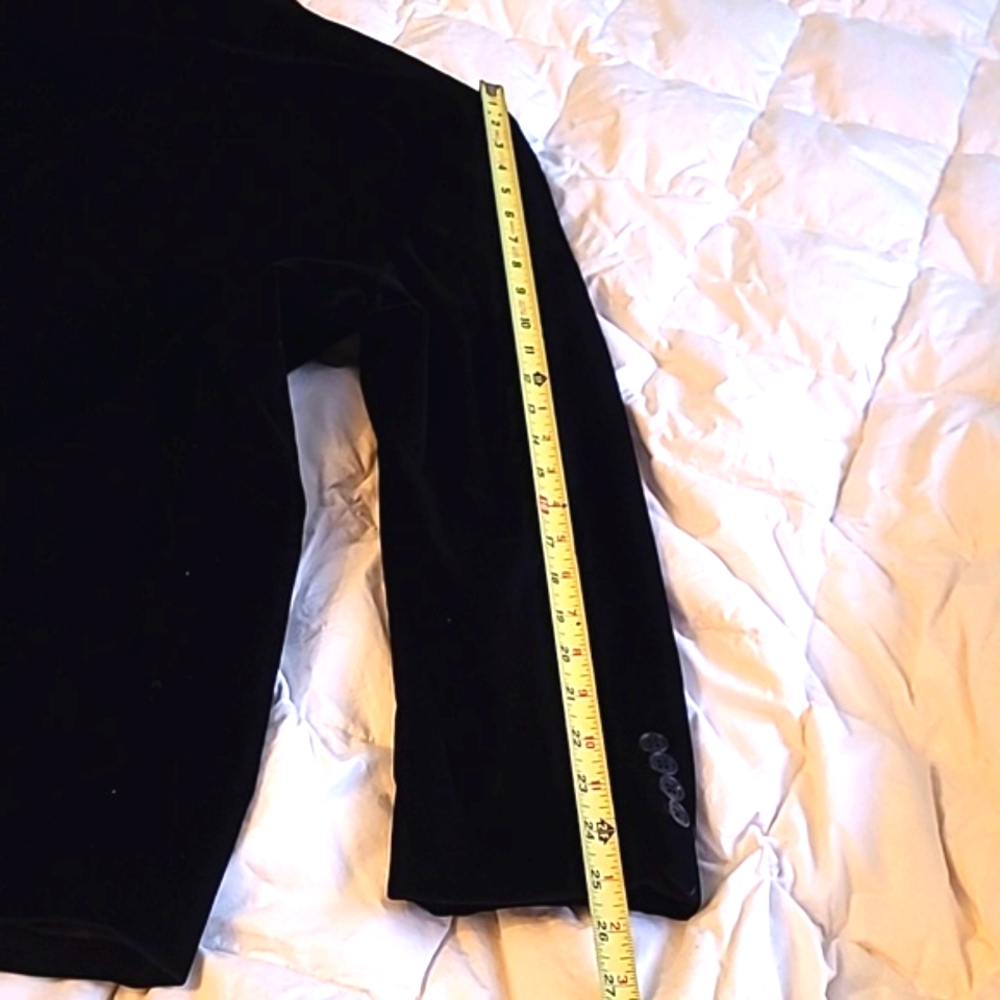 LINEA UMO black cotton velvet blazer - Picture 16 of 16